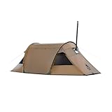 OneTigris Camping RAVEN NEST トンネルホットテント 煙突穴付き 前室あり 広々とした空間 通気 耐水圧3000mm 防風防雨 ナイロン製 4シーズン対応