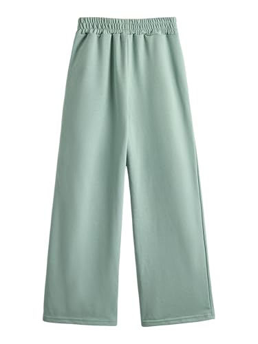 Image of Verdusa Girl's Sweatpants Graphic Embroidery Straight Leg Athletic Pants with Pockets