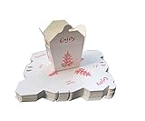 Hawkie Business Chinesische Take-Out-Boxen, Papierbehälter, faltbar, 237 ml, 50 Stück