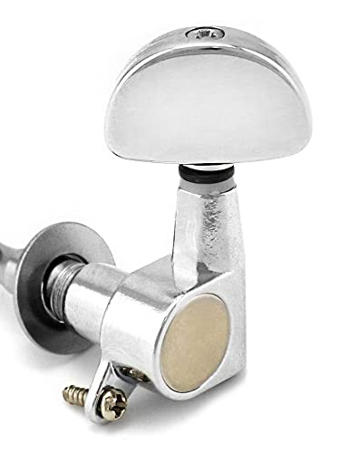 QWORK 6 pièces 3L3R Guitare Mécaniques Boutons, Cheville de Guitare, pour guitares électriques ou acoustiques, argent… - Les Beatles, Paul McCartney, John Lennon, RIngo Starr, George Harrison QWORK 6 pièces 3L3R Guitare Mécaniques Boutons, Cheville de Guitare, pour guitares électriques ou acoustiques, argent… – Image 6