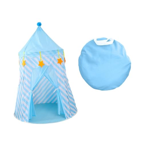 Luwecf Tienda de Juego para niños, Tipi, Estructura de Castillo, opción para Actividades en Interiores y Exteriores, Azul