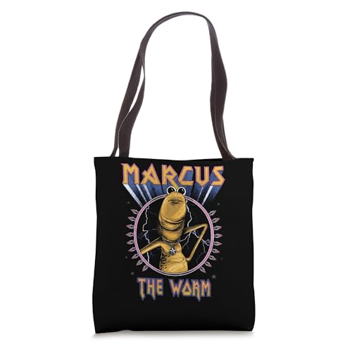 Bolso tote con diseño de Marcus el Gusano y arte de heavy metal miniatura 1