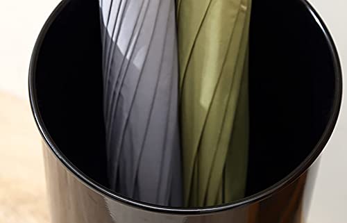 ZJYWMM Ruimtebesparende Organizer Moderne Ronde Paraplu Rack Hodler met 4 Verwijderbare haak, Metalen Paraplu Stand Mand met Paraplu Patroon, voor Home Office Hal Decor (Kleur: ZWART) - Afbeelding 6