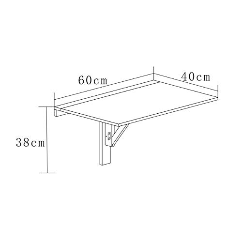 Ghghf Wall Table Folding Table Garden Tables Dining Table Wall Desk Wall-Mounted Solid Wood Simply Desk Strong And Robust Easy To Use (Color : D) #TOP1