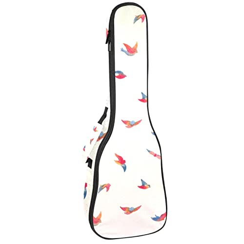 Ukulelentasche mit Schwalbenmotiv, mit verstellbaren Gurten Cover