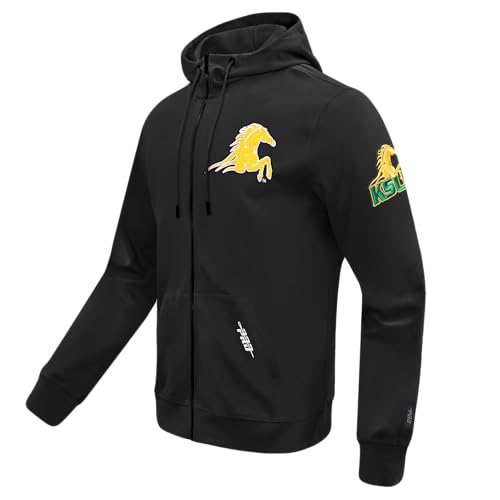 Image of Pro Standard Mens College Classic Chenille Cotton Double Knit Full Zip Hoodie