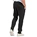 Mens Relaxed Fit Casual Trousers for All Seasons Drawstring Comfort Beach Pant Breathable Walking Pants (Black,Small)