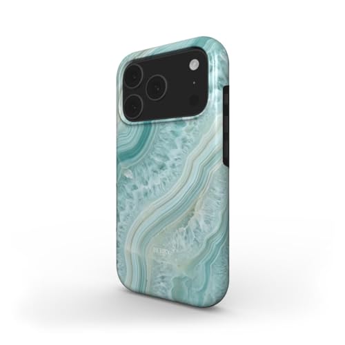 Étui de téléphone magnétique robuste double couche Aqua Agate finition Premium - 3