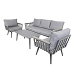 Lesli Living Lounge Set Amalfi Anthrazit