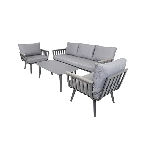 Lesli Living Lounge Set Amalfi Anthrazit