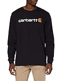 Trikot Carhartt Herren Long-Sleeve Workwear Signature Graphic Core Logo T-Shirt, Black, L