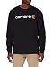 Produktbild Carhartt Herren Long-sleeve Workwear Signature Graphic T-shirt - Core Logo T Shirt, Schwarz, S EU