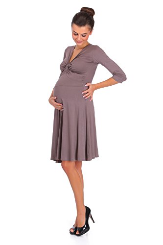 hi!mom FM15 - Vestido de maternidad para mujer, cuello en V, manga larga, tallas 8-18