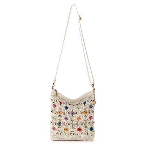 Image of The Sak Lucia Crossbody Bag in Crochet, Convertible Purse with Adjustable Shoulder Strap