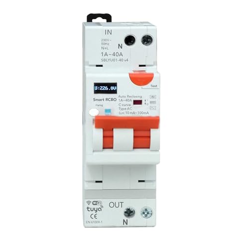 Disyuntor Diferencial Wi-Fi Tuya Smart Rcbo - Disyunción En Intensidad 1-40a, Corriente De Fuga 10-100ma, Sobre Y Bajo Voltaje, Alta Temperatura, Sobrepotencia - Rearmado Automático - Medición Disyuntor Diferencial Wi-Fi Tuya Smart Rcbo - Disyunción En Intensidad 1-40a, Corriente De Fuga 10-100ma, Sobre Y Bajo Voltaje, Alta Temperatura, Sobrepotencia - Rearmado Automático - Medición