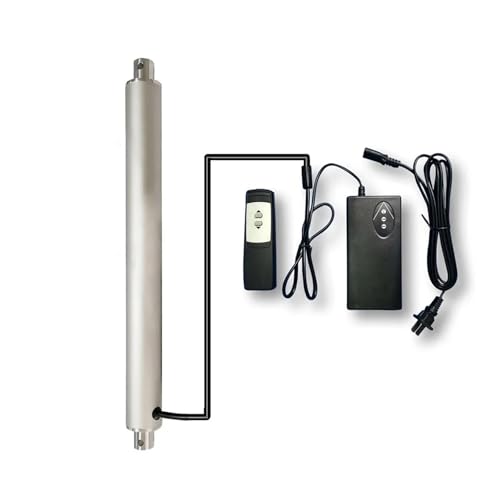 1500N Pen Type Linear Actuator with Power Supply and Remote Control, 15mm/s Aluminum Alloy(EU,Stroke 300MM_24V)