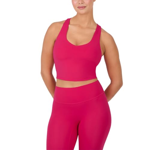 Image of YITTY Active Sports Bra Tank, Tank Top for Women with Built-in Bra, Racerback, Removable Cups, Low-Impact Yoga and Gym