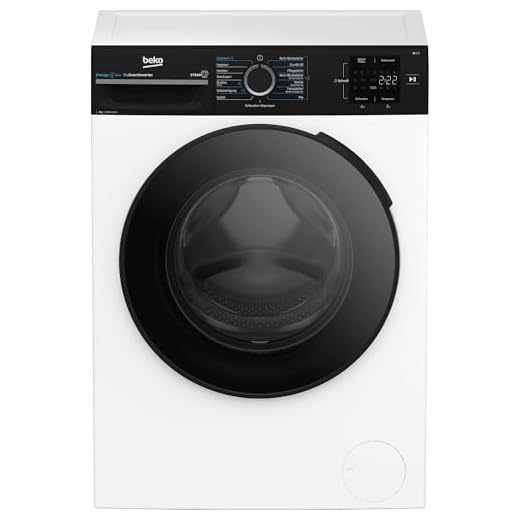 Beko BM3WFU3741R Waschvollautomat, Waschmaschine, 7 kg, EnergySpin, Schleuderwahl 1400 U/min, SteamCure Dampffunktion, allergikergeeignet, AquaWave Schontrommel, Weiß