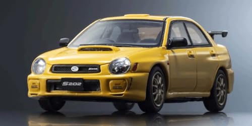 Kyosho Original 1:43 Subaru Impreza S202 Amarillo miniatura 6