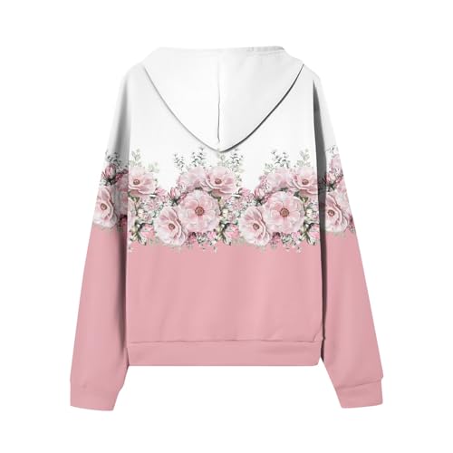 Zip Up Hoodie Women Casual Oversized Sweatshirts - Fall Fashion Fleece Lined Jacket - Thick Warm Coat Winter Clothing