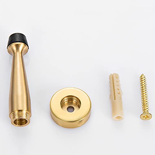 Tope de puerta de cobre puro con parachoques de goma protector 4