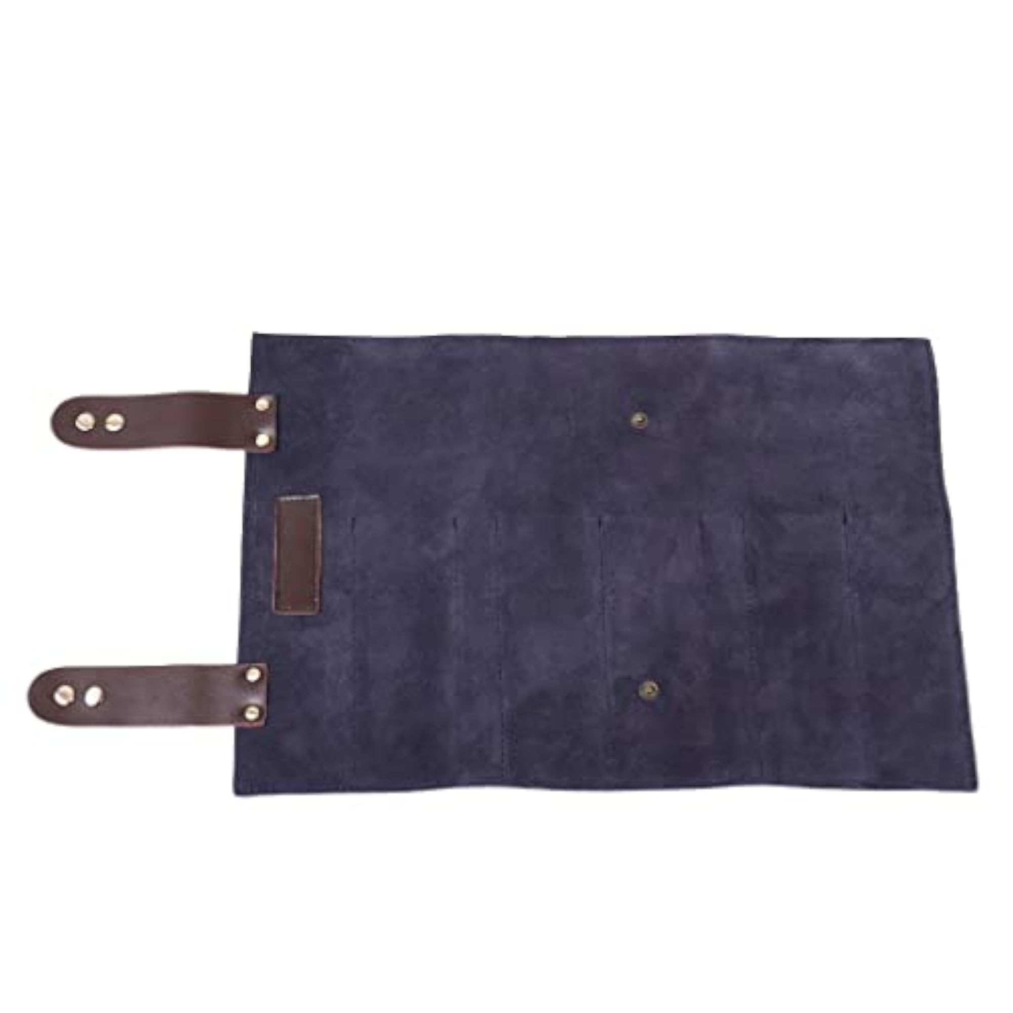 Leather Barber Tools Holder Pouch, Blue