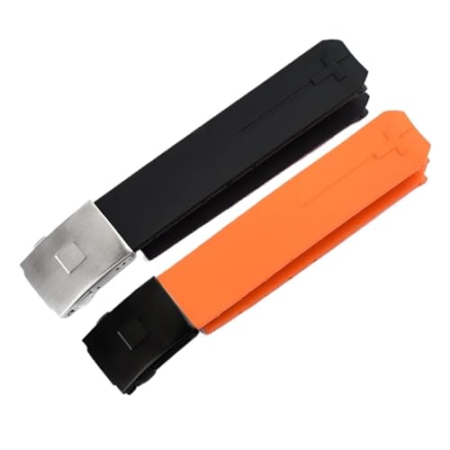 Bracelet montre caoutchouc noir compatible Tissot T-Touch