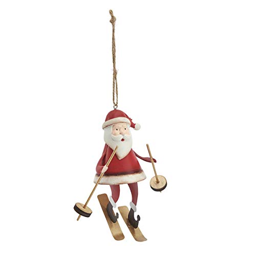 Papá Noel Esquí de Navidad - Decoración de árbol de Navidad Cover