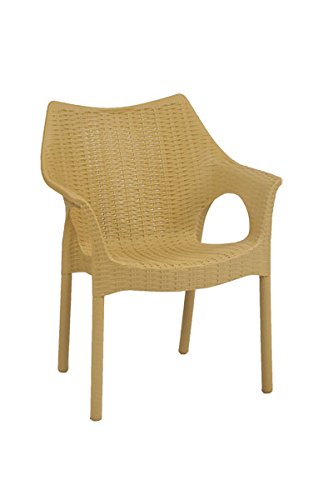 Supreme Cambridge Plastic Chairs for Home, Outdoor & Garden (Cane, 1)