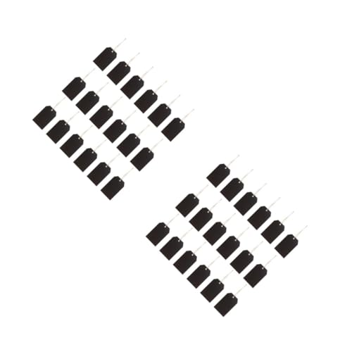 Prix étiquettes en bois noir suspendues et étiquettes DIY bambou lot de 50 pièces