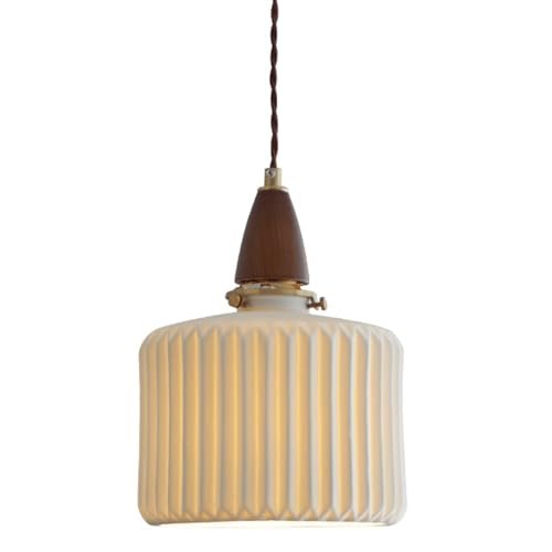 Lustre industriel en céramique E27 plafonnier suspendu moderne