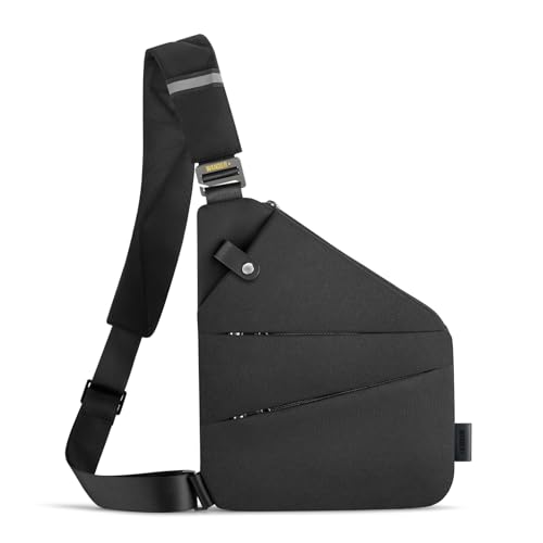 Image of WANDER PLUS Left Shoulder Anti Theft Crossbody Travel Bag for Women Men, Multi-pocket Crossbody Bag, Slim Sling Bag