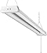 LED Shop Light for garages,4FT 4800LM,42W 5000K Daylight White,LED Ceiling Light, LED Wrapround Light, with Pull Chain (ON/Off),Linear Worklight Fixture with Plug, cETLus Listed 2Pack 50K