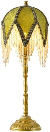 Vintage Tasselled Table Lamp with Beaded Shade, 3 Color Temperatu...