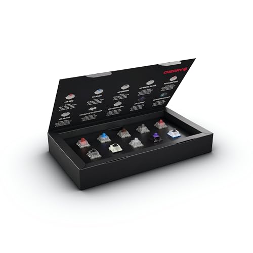 Cherry MX2A Experience Box, 10 Piece Sample Tester, Mechanical Keyboard Switches, for DIY, Hot Swap or Gaming Keyboard, for Testing and Getting to Know Them, Original Quality