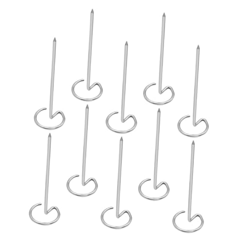 ROMISBABA 10 pezzi Spiedini in Acciaio Inossidabile per Barbecue Verticali Resistenti e Riutilizzabili Compatibili con Forni Elettrici e Friggitrice ad Aria per Kebab Verdure e Carne