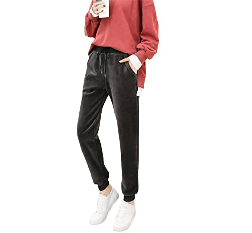 Pantalon sarouel doublé en polaire isolation thermique et cachemire doux femme