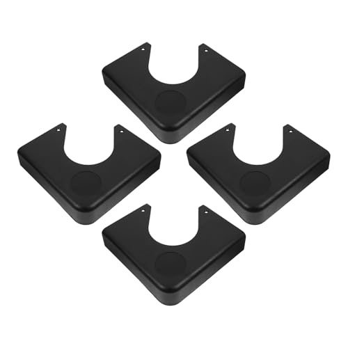 Équerre d'angle en résine plastique dure Healeved pour coin de table de billard noir 8,5cm
