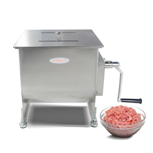 Hakka 20-Pound/10-Liter Capacity Tank Stainless Steel Manual Meat Mixers (Mixing Maximum 15-Pound for Meat)