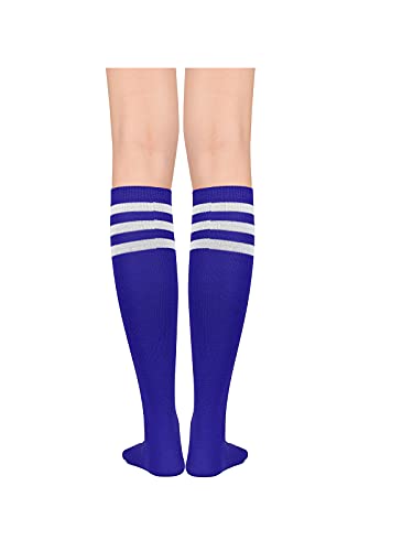 Image of Century Star 2-Pack Long Knee High Socks for Women-Mixed Striped Tube Socks Causal Stockings