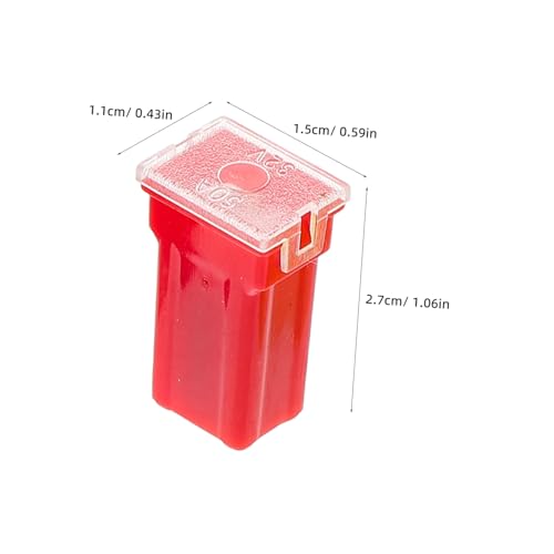 10 fusibles de auto con base larga para instalación y reemplazo compatible con varios vehículos miniatura 2