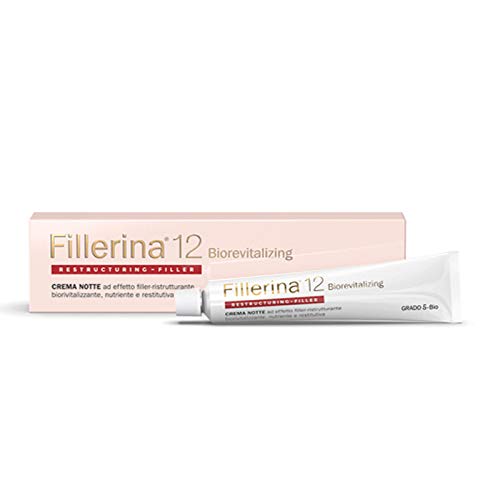LABO FILLERINA 12 BIOREVITALIZING FILLER Night Cream Face Filler Effect Face Antiage Cream Grade 5 Organic 50ml
