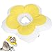 Tyenaza Cat Cone Collar, Flower Shaped Pet Recovery Elizabeth Collar Waterproof Cat AntiLicking Collar Pet Supply (L)