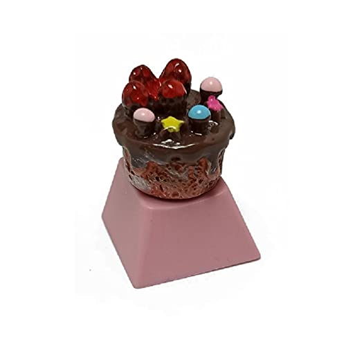 unknows 1PC Creative PBT Delicious Cake Key Cover OEM Profile R4 Height Keycaps for Cherry MX Mechanical Keyboard Gaming Players OEM Profile keycaps pbt