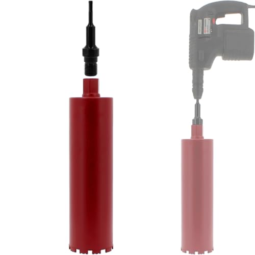 GT MARKET Couronne diamant Ø 120 mm avec adaptateur pour perceuse et perforateur SDS-plus