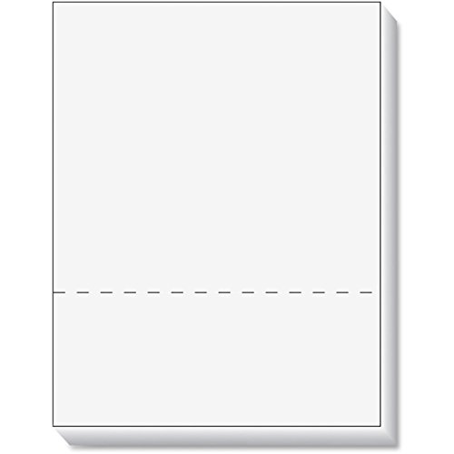 TOPS Laser Cut Sheet Paper, Perforated 3-2/3 Inches from Bottom, 8.5 x 11 Inches, 20 Pound, 500 Sheets, White (05040)