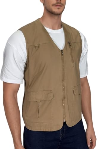 Chaleco transpirable de hombre con bolsillos chaqueta deportiva sin mangas