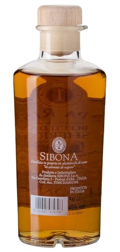 Nº1 SIBONA Grappa Riserva Botti da Sherry 40% vol. (1 x 0,5l) – Eleganter Grappa aus Italien im spanischen Sherry-Fass gereift