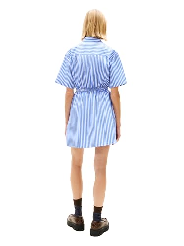 Image of Tommy Jeans Women's Casual Shirt Dress with Mini Stripe