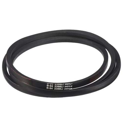 Image of uxcell 3 Pack B94 Classic Wrapped V-Belt, 97 inch Outside Circumference Wrapped Industrial Rubber V-Belt B Profile V-Belt for Industrial Machinery Equipment, Black